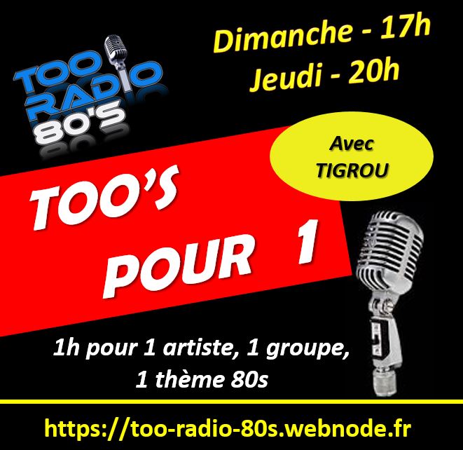 TOO'S POUR 1 par TIGROU - Dim. 17h / Jeudi 20h